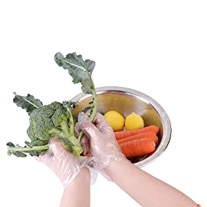 Cornstarch Made Biodegradable Compostable Disposable Food Hand Disposable Transparent Gloves, Long sleeves 7