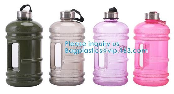 Water Bottles Fitness Gym Sports Jug Big Capacity Plastic eco friendly Water Bottle with Straw Drinking