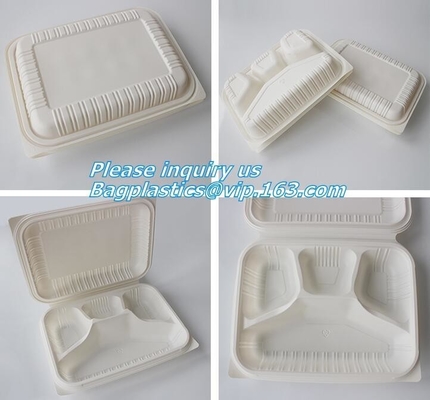 blister packaging Packaging Tray, airline fast food trays with handle, cornstarch food trays