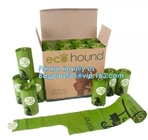 30 Count star seal leak proof corn starch made compostable custom dog poop bags, Recycled plastic dog poop bag / biodegr