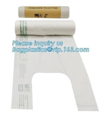 100% Biodegradable Pla Bin Bag/compostable Garbage Bag Rolls/cornstarched Bag, compostable and boidegradable Zip lockkk pla