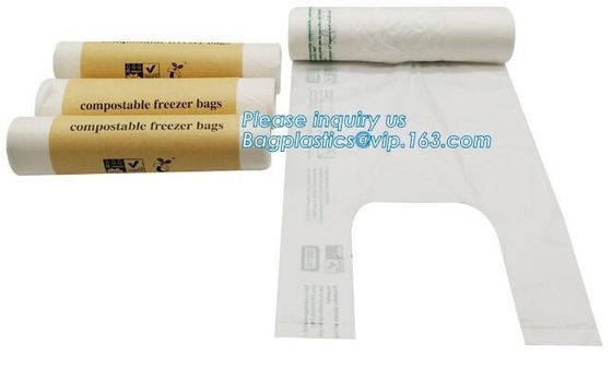100% Biodegradable Pla Bin Bag/compostable Garbage Bag Rolls/cornstarched Bag, compostable and boidegradable Zip lockkk pla