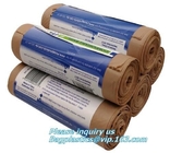 drawstring 100% eco friendly direct manufacturing factory compostable garbage bags on roll, Sealing &amp; Handle and Customi