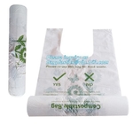 T Shirt Biodegradable Recycling Bags , Biodegradable Plastic Bags