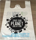 Custom Printed Biodegradable Compost Bags Pharmacy Singlet Handle En13432 Certified