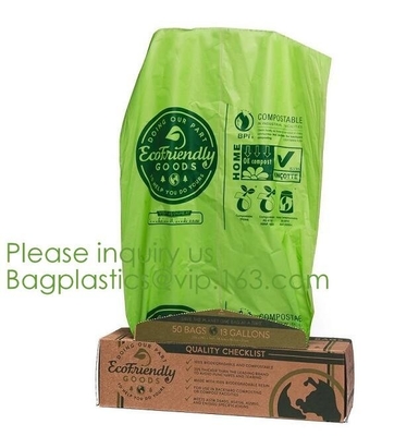 Plastic Biodegradable Rubbish Bags , Biodegradable Plastic Shopping Bags