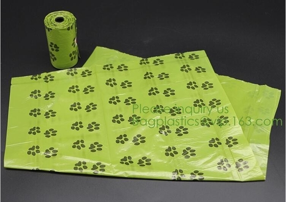 Corn starch PLA 100% Compostable dog poop bag biodegradable waste bags, waste disposable, disposable consumbles, bagease