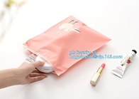 Clear poly leakproof plastic slider zipper bags for packaging, slider zipper lock bag, Plastic Slider Top Zipper Bag