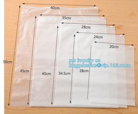 poly zip bags leakproof plastic slider zipper bags for packaging, slider Zip lockkk printed pvc zipper bags, quad sealed sl