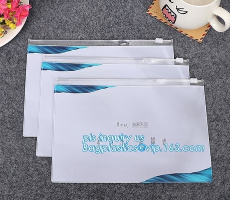 Zipper Slider Clear Pvc Bag For toothbrush bag, Stationery Ruler Set Packaging Bag with Slider, Zip lockkk pvc bag slider t