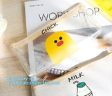 Recyclable Plastic Clear frotsed Matte Vinyl Slider Ziplockk PVC Bag Packaging, slider zipper bag for garment packaging