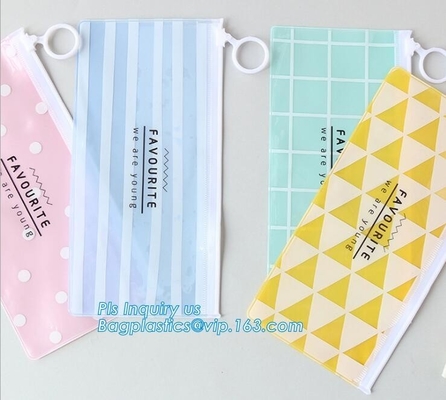 vinyl slider bags/ PVC EVA zipper bag, vinyl toiletry zipper bag pvc slider bag custom zipper transparent slider eco-fri