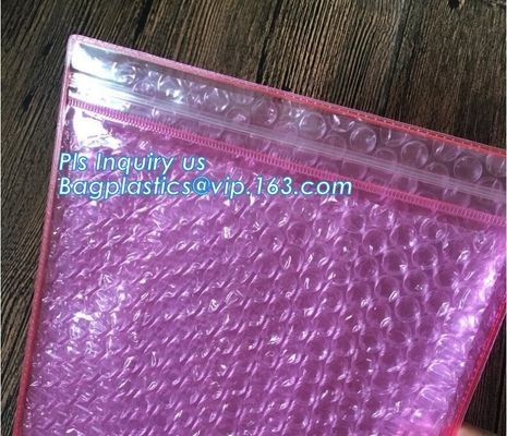 Slider Zip lockkk Bubble Bag/ China Manufacturer Custom Printed Bubble Bag, Slider bubble bag, Reclosable With custom Bubb