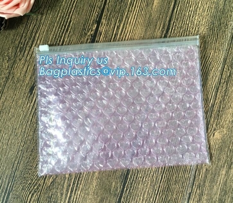 Slider Zip lockkk Bubble Bag/ China Manufacturer Custom Printed Bubble Bag, Slider bubble bag, Reclosable With custom Bubb