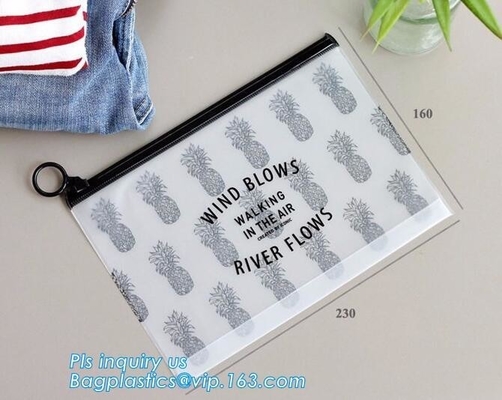 Cosmetic Zip Bag / Make Up / Toiletry / Washbag, Polyester Make Up Wash Bag Travel Cosmetic Bag with Two Sliders Zipper
