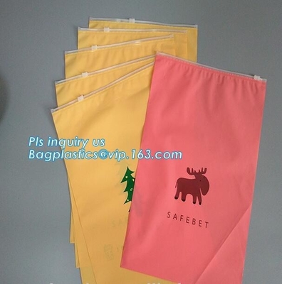 reclosable packaging slider zipper bags, Side gusset handle slider zipper, slider zipper frosted PVC document bag, zip