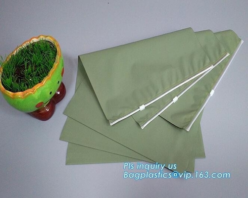 reclosable packaging slider zipper bags, Side gusset handle slider zipper, slider zipper frosted PVC document bag, zip