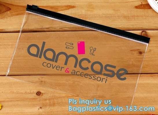 Zipper Plastic bag for nail clipper Packing, slider zipper on top side gusset pvc packaging pouch, promotional prices sl