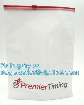 Custom Slider Reclosable Bags 200 Mics Frosted Travel PVC Vinyl Toiletry