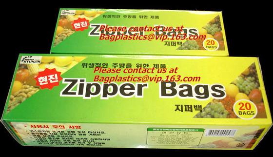 d2w Degradable Food & Freezer BaZip storage food Bags, Microwave Bags, Slider Bags, School Lunch Pouch, Slider grip bags