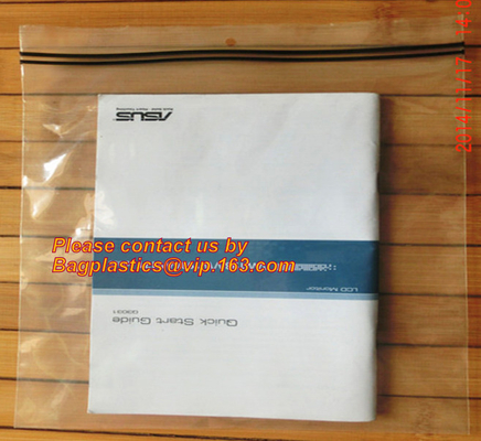 100% virgin LDPE plastic slider zip lock bag with customer printing, zipper bags, sliders, Napkins Tissues Toilet Rolls