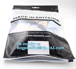 slider zipper bag/transparent zip lock plastic packing bag for file,garment,scarf, reclosable plastic slider zipper bag