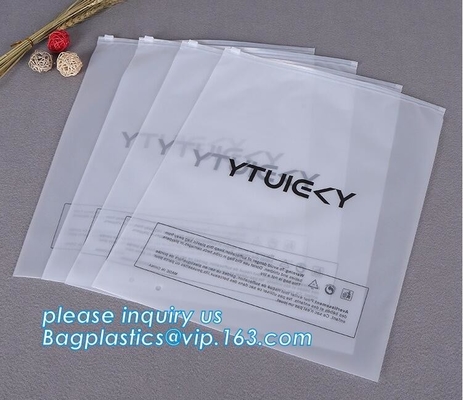 Bottom Gusset Slider Zipper Bags Garment Packaging Pouch Zip lockkk Swimwear Clothing