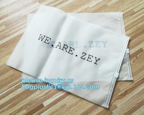 Custom Print Soft Matte CPE Swimwear Clothes Package Slider Zipper Wet Bag,Eco-friendly Transparent swimwear packaging e