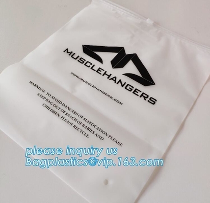 Custom Print Soft Matte CPE Swimwear Clothes Package Slider Zipper Wet Bag,Eco-friendly Transparent swimwear packaging e