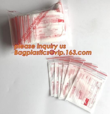 Medical Zipper Bag/LDPE Medical zipper bag/Medicine zipper Bag, writable medical Zip lockkk pills capsule packaging bag zip
