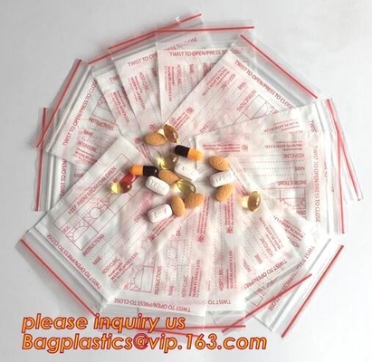 Medical Zipper Bag/LDPE Medical zipper bag/Medicine zipper Bag, writable medical Zip lockkk pills capsule packaging bag zip