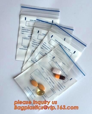 small pill pouch medical pill bags Zip lockkk bags virgin pill zipper bags, medical use Zip lockkk / zipper pharmacy bags, pac