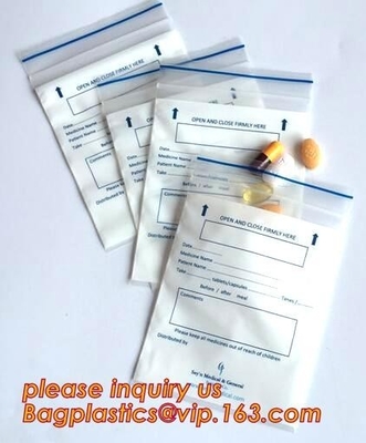 small pill pouch medical pill bags Zip lockkk bags virgin pill zipper bags, medical use Zip lockkk / zipper pharmacy bags, pac