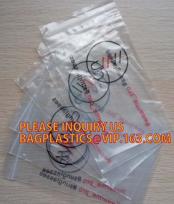 Customize Resealable Plastic Clear Poly Zip lockkk Baggies custom zip lock bag, LDPE HDPE CPE PPE PVC Plastic Slider Zipper