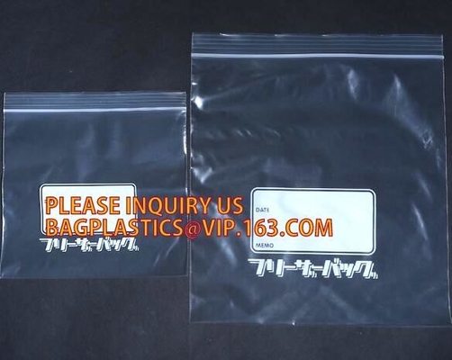 clear or printed Zip lockkk bag with double track for food or fruit storage, LDPE self sealing storage blank zip bag, packs