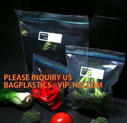 Eco-friendly PE Double Track Vacuum PE Plastic Zipper, Double Track Zip lockkk Plastic Bags /Zip Lock Clear Plastic Bag pac