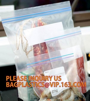 waterproof various color ldpe custom plastic Zip lockkk bag, LDPE zipper freezer bags with box, waterproof Slider zipper ba