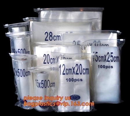 Double zip seal packaging bag, Double sealed food storage custom printed plastic zip lock bag, Moisture Proof plastic go