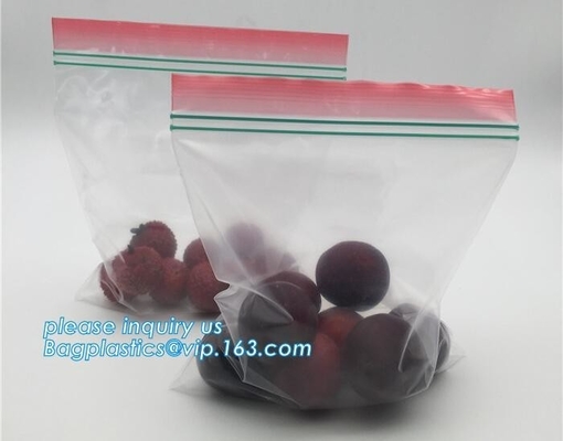 Food grade ldpe Zip lockkk freezer quart size storage bags, Zip lockkk storage bags， storage bags Zip lockkk gusseted food bags flat