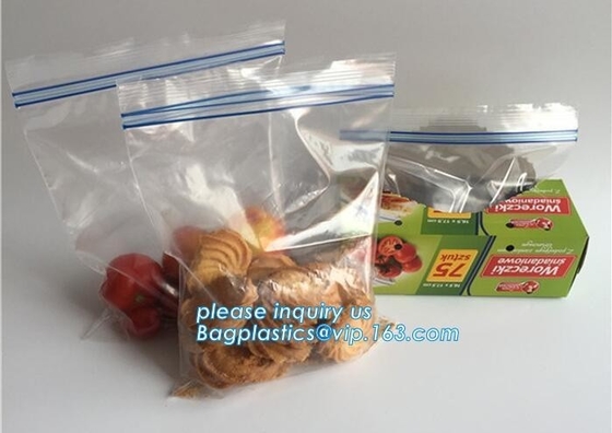 food grade packing clear Zip lockkk bag LDPE transparent custom printed zipper bags plastic Zip lockkk bag, Food Grade LDPE Pla