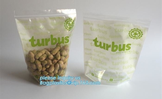 Food Delivery Bags Standing/ Recyclable Zip lockkk Food Delivery Bags, LDPE material food grade printed Zip lockkk sandwich bag