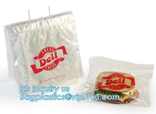 PE slider zipper saddle deli bag, Biodegradable Zip lockkk saddle deli bag, saddle deli slider bag, LDPE Custom Saddle deli