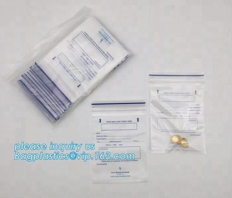 Medical powder plastic child proof zip lock bags / sachet herbal pills pack aluminium foil pouch, medical grip seal bags