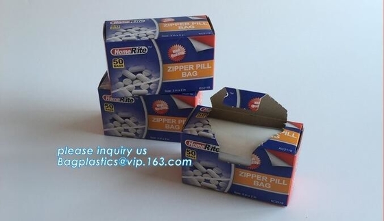 medical pill dispenser bags pill packing bags zip lock bag from China supplier, Medical Zip Lock Bag/ Plastic Medicine B