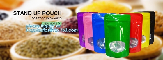 Frosted translucent packaging bag, self-supporting Zip lockkk sealed plastic dried fruit candy food pouch, bagplastics, pac