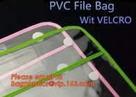 PVC Mesh File Packing Bag Plastic Mesh Zip Top File Pencil Bag PVC Packing Paper Bag