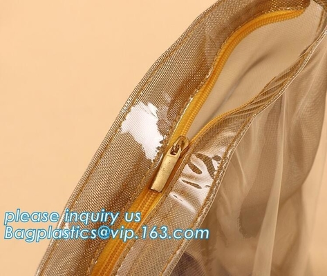 Custom transparent clear Pvc Cosmetic Pouch,Printed Vinyl Travel Cosmetic Bag Zipper PVC Pouch Bag,Zip lockkk Pouch with Lo