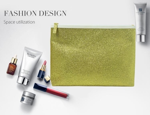have fashion sense bag,classic cosmetic bag,space utilization,Pvc Document Clear Plastic Snap Button File Bag bagease