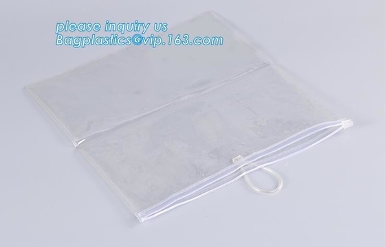 Eco friendly biodegradable compostable slider zipper bag transparent poly swimwear packaging bag/bikini bag green pack