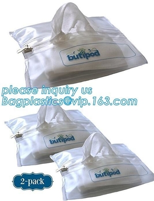 Eco green pack, eoc packaigng bag container, EVA custom wet tissue bag, tissue container bag,tissue packaging diaper pac